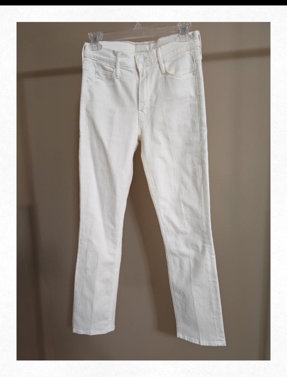 MOTHER Mid Rise White Women's Jeans